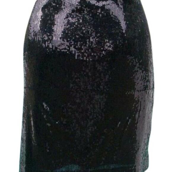 Cache Black Sequin Encrusted Pencil Lined Day Event Skirt Stretch New $128 NWT - Picture 3 of 4